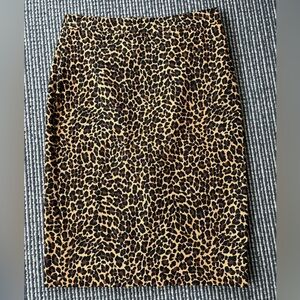 J.Crew, leopard pencil skirt